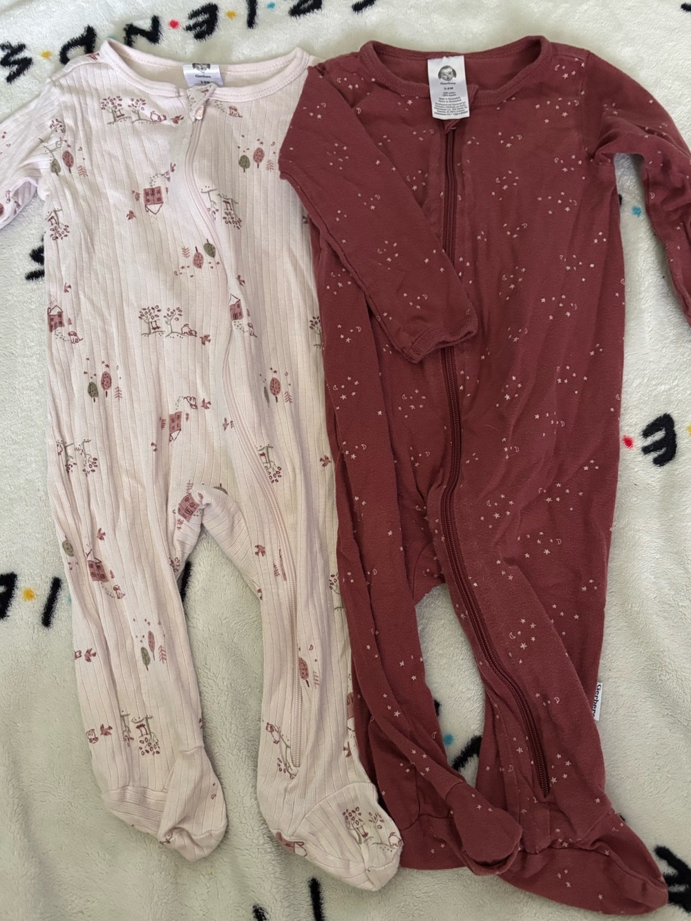 3-6m Sleep and Play footies.